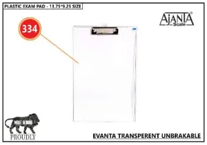 Ajanta Transparent 334 Exam Pad