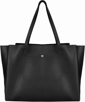 Aliza Women tote handbag (Material-PU) (Black)