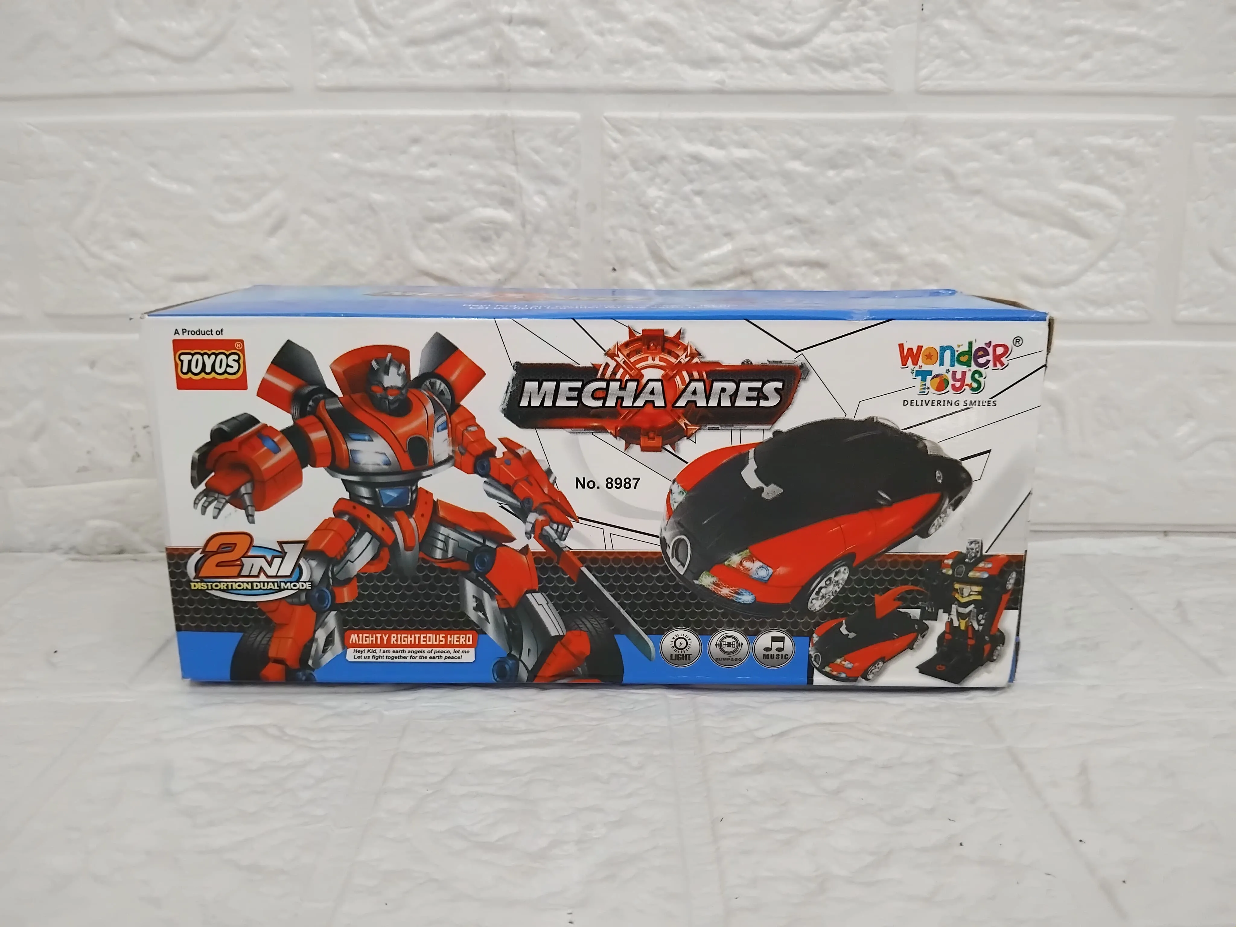 AM3453 Robot Car 8987 Mecha Ares 2 In 1 Distortion Dual Mode Toy