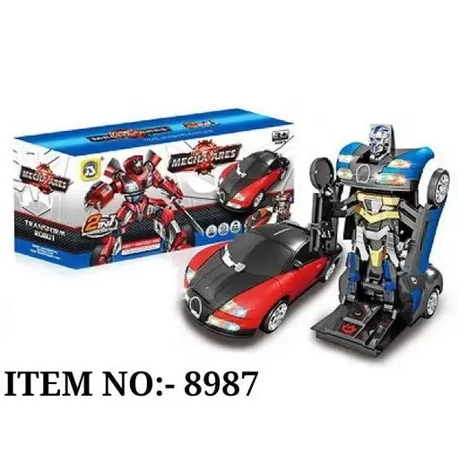 AM3453 Robot Car 8987 Mecha Ares 2 In 1 Distortion Dual Mode Toy