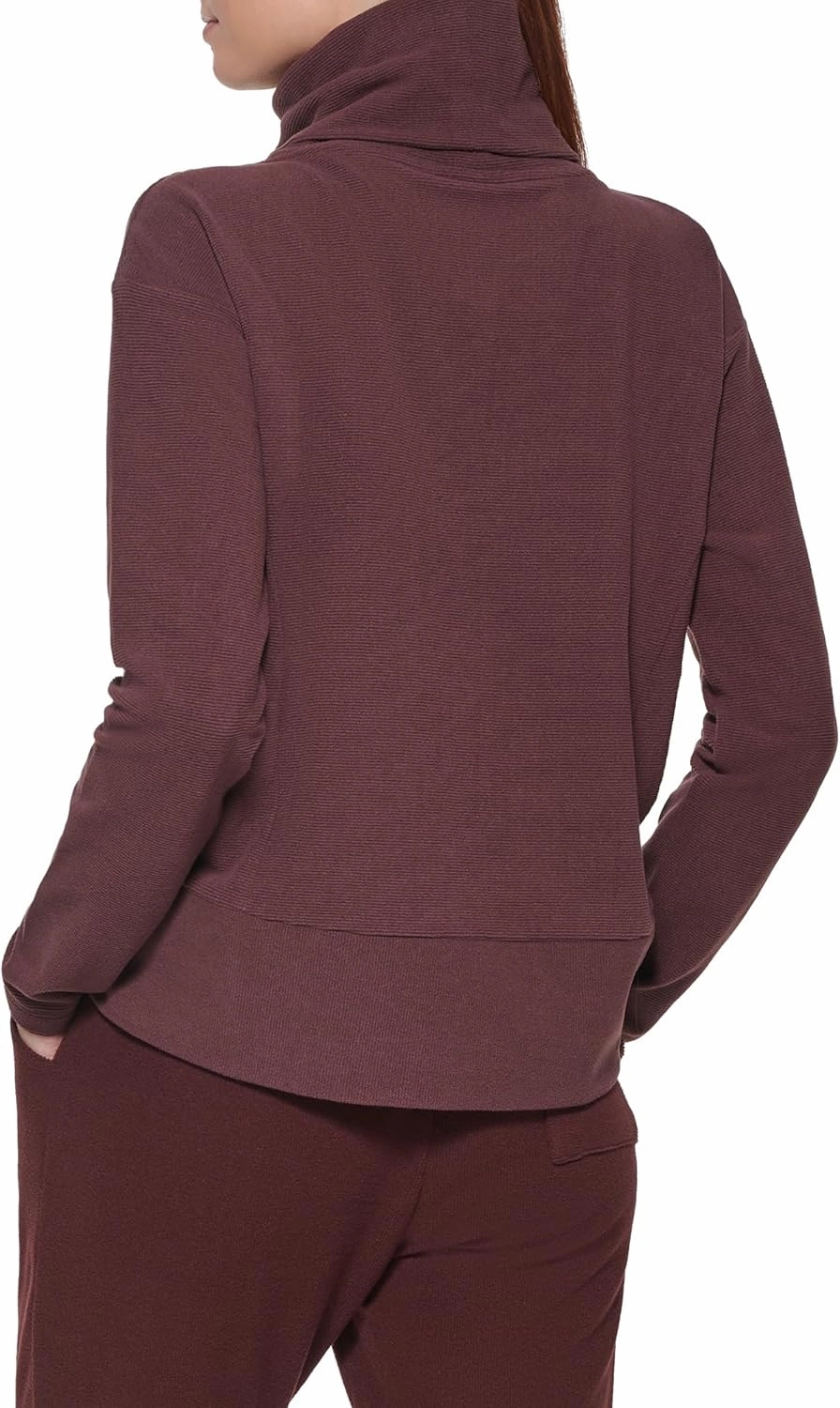 Andrew Marc womens Fleece Turtleneck Sweatshirt