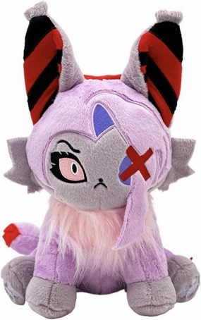 Angel Meow Hazbin Hotel,Hazbin Hotel Plush Toy,Hell Inn Angel Cat Plush Doll, (Pink Purple X Hellcat)