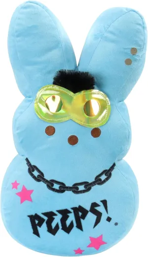 Animal Adventure | Shaggy Bunny Peeps | 15” Collectible Plush | Blue Emo Bunny