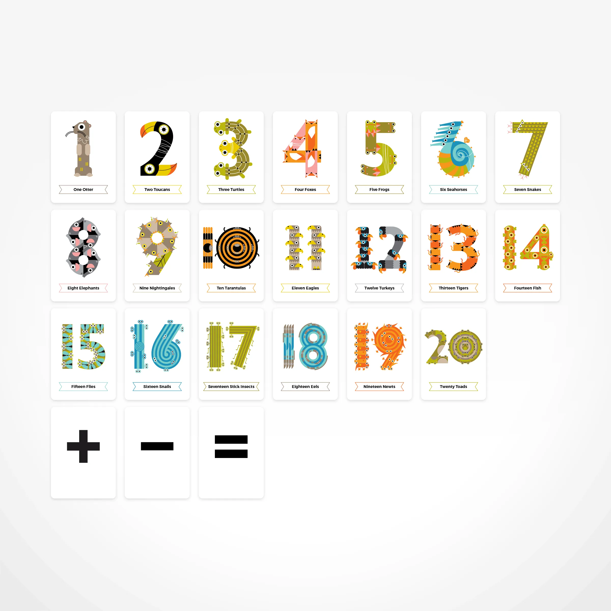Animal Number Flashcards