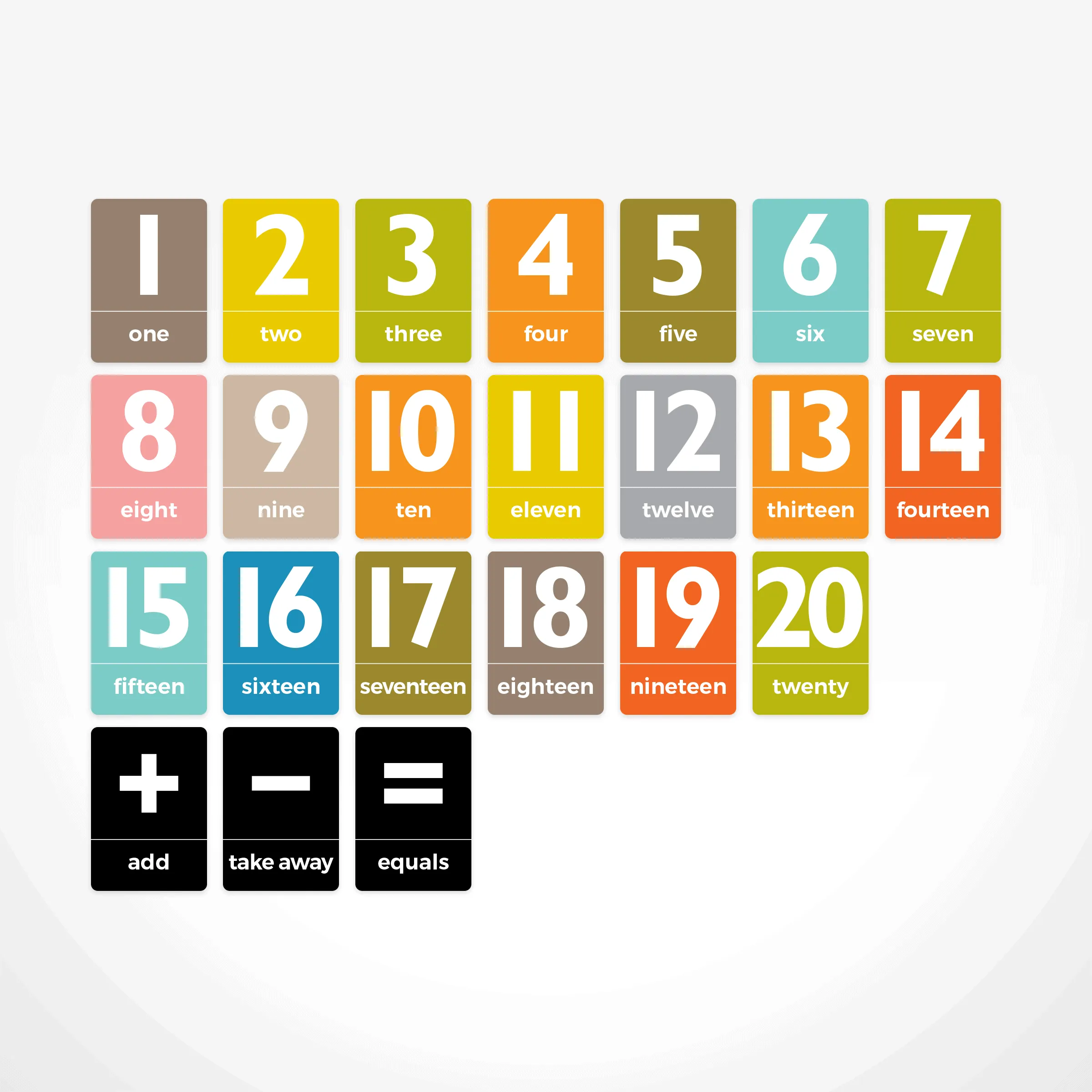 Animal Number Flashcards