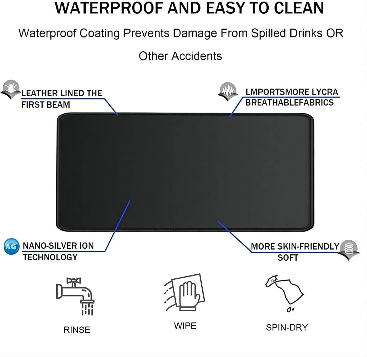 Anime Mouse pad Blue Archive Yūka & Noa Anime Mouse Pads Deskmat Keyboard Mat Large Mouse Pads, 400mm*900mm*3mm