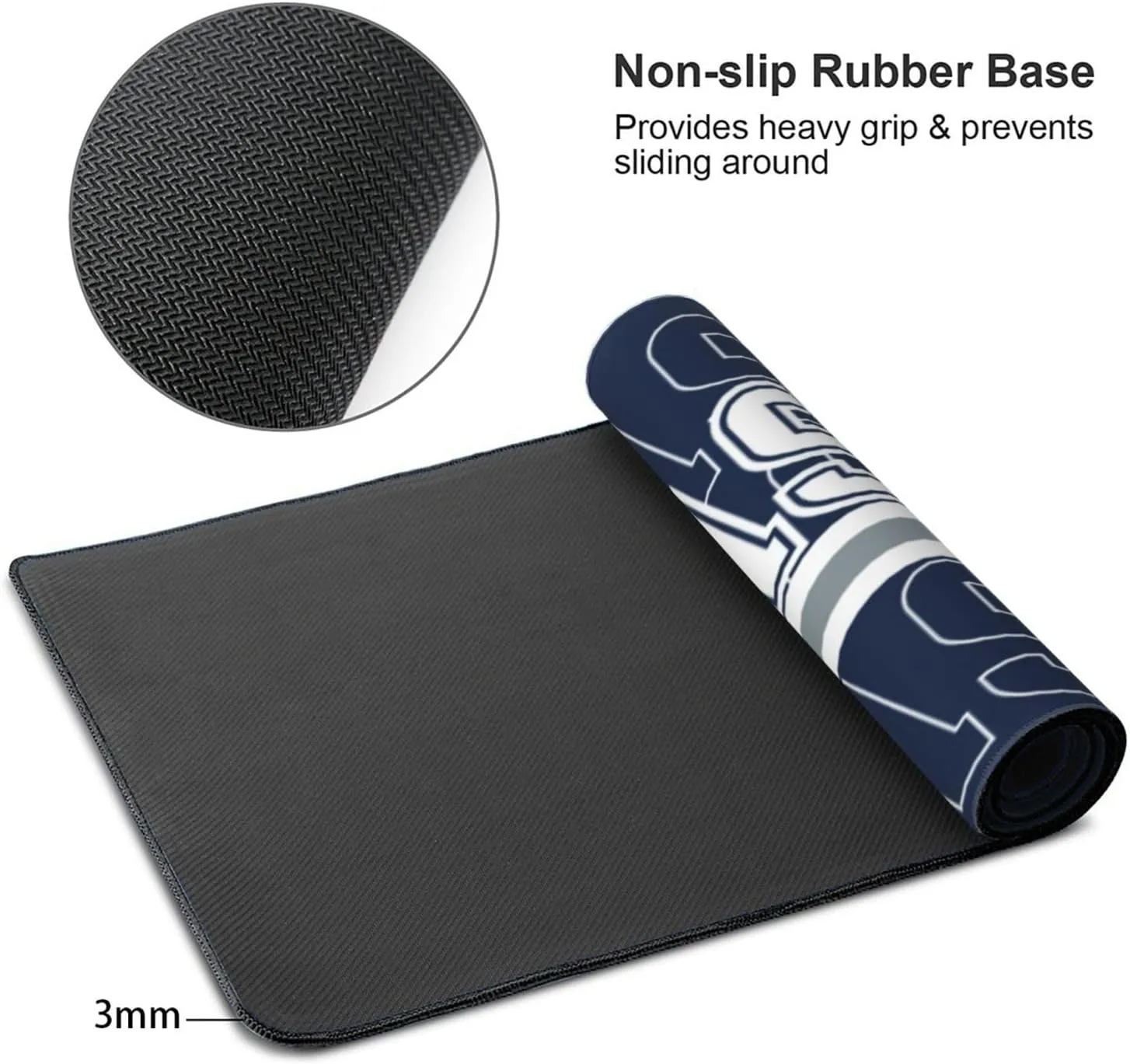 ANTKING Dallas Mouse Pad Custom Name and Number Desk Pad for Men Women Youth Gifts