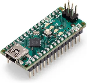 Arduino Nano [A000005] – Compact ATmega328P Microcontroller with 22 Digital I/O Pins, 8 Analog Inputs, USB Connectivity, and Arduino IDE Compatibility for Prototyping and DIY Projects