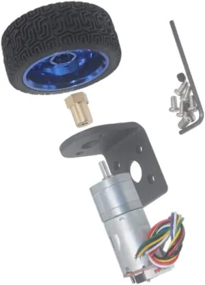 Aslong DC 6V 12V 24V 12-1360 RPM Mini Encoder Gear Motor with coupling 65mm wheel Smart Tracking Line Smart Car Kit - (Speed(RPM): 12 RPM, Voltage(V): DC 12volt)