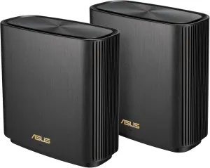 ASUS ZenWiFi XT9 AX7800 Tri-Band WiFi6 Mesh WiFiSystem (2Pack), 802.11ax, up to 5700 sq ft & 6  Rooms, AiMesh, Lifetime Free Internet Security, Parental Controls, 2.5G WAN Port, UNII 4, Charcoal