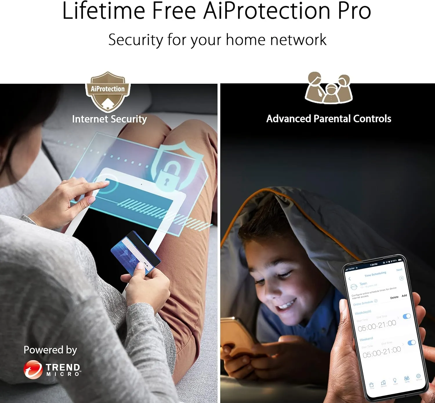 ASUS ZenWiFi XT9 AX7800 Tri-Band WiFi6 Mesh WiFiSystem (2Pack), 802.11ax, up to 5700 sq ft & 6  Rooms, AiMesh, Lifetime Free Internet Security, Parental Controls, 2.5G WAN Port, UNII 4, Charcoal