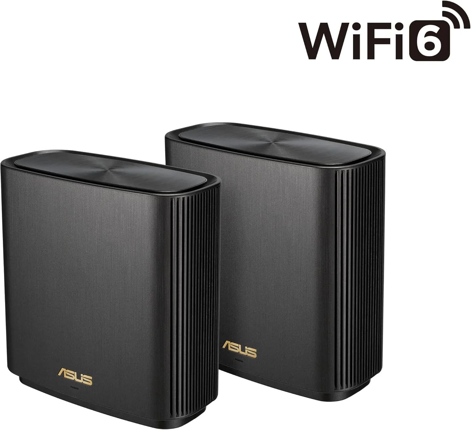 ASUS ZenWiFi XT9 AX7800 Tri-Band WiFi6 Mesh WiFiSystem (2Pack), 802.11ax, up to 5700 sq ft & 6  Rooms, AiMesh, Lifetime Free Internet Security, Parental Controls, 2.5G WAN Port, UNII 4, Charcoal