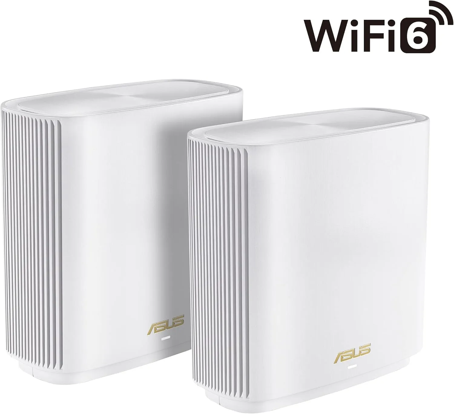 ASUS ZenWiFi XT9 AX7800 Tri-Band WiFi6 Mesh WiFiSystem (2Pack), 802.11ax, up to 5700 sq ft & 6  Rooms, AiMesh, Lifetime Free Internet Security, Parental Controls, 2.5G WAN Port, UNII 4, White