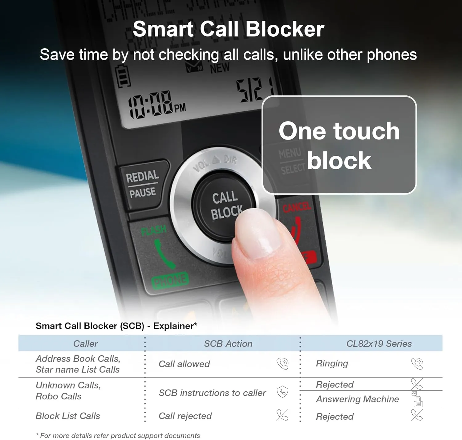 AT&T CL82319 DECT 6.0 3-Handset Cordless Phone for Home with Answering Machine, Call Blocking, Caller ID Announcer, Intercom and Long Range, Black