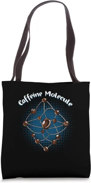 Atomic Energy Caffeine Molecule Tote Bag