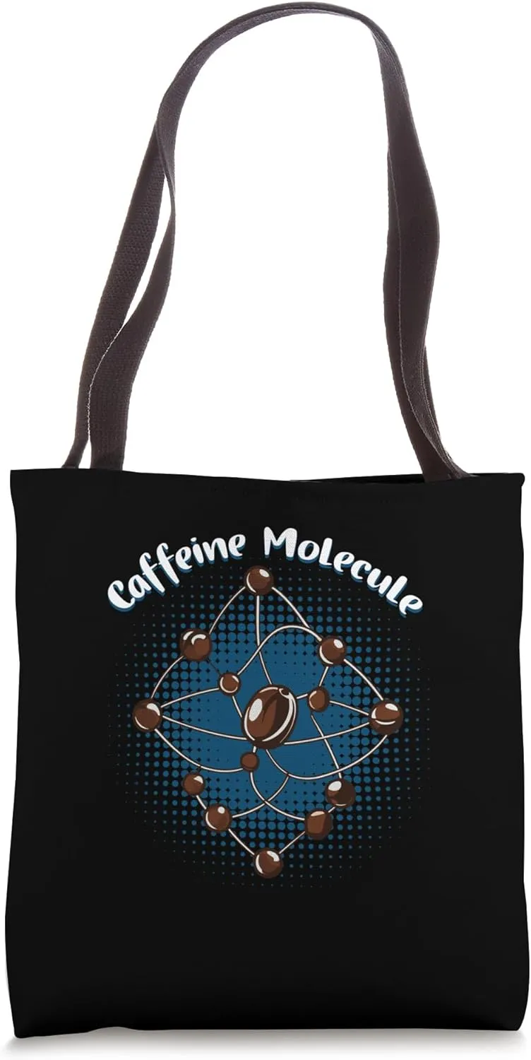 Atomic Energy Caffeine Molecule Tote Bag