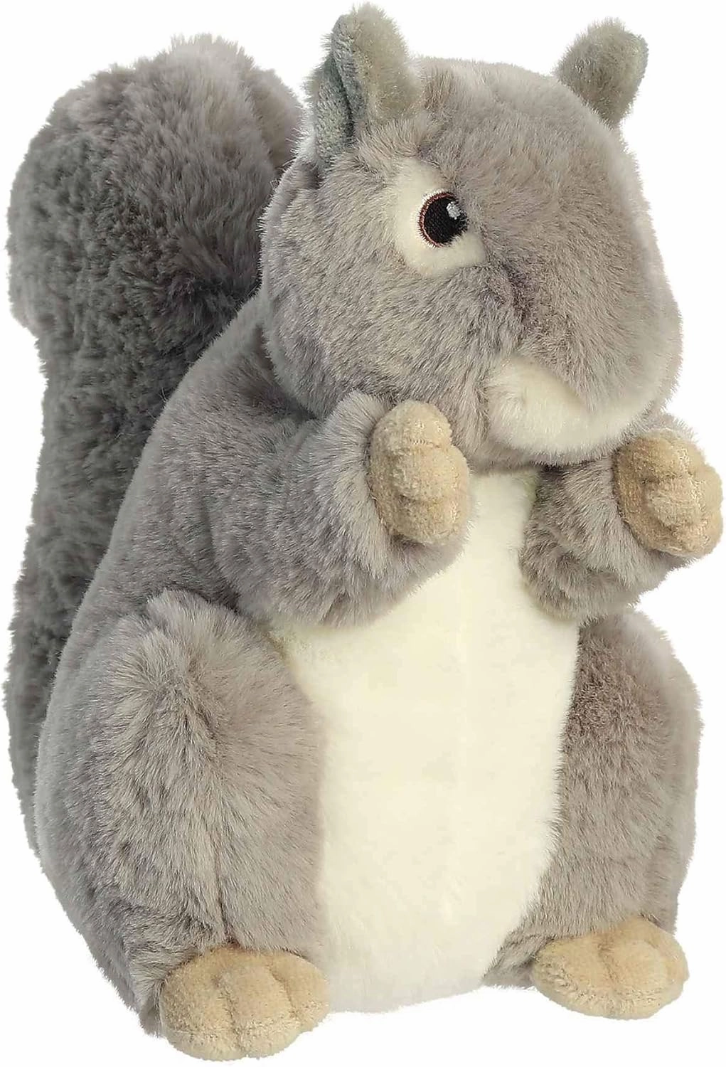 Aurora® Responsibly Made Eco Nation™ Squirrel Stuffed Animal - Ideal for Playtime Adventures - Perfect for Birthdays or Just Because - Gray 8 Inches