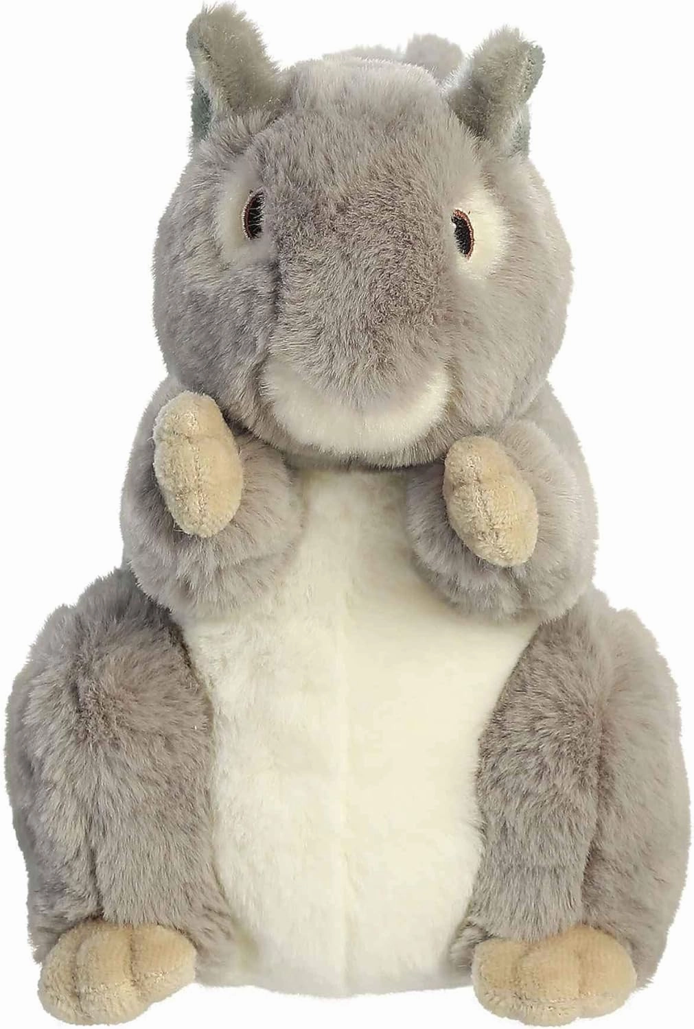 Aurora® Responsibly Made Eco Nation™ Squirrel Stuffed Animal - Ideal for Playtime Adventures - Perfect for Birthdays or Just Because - Gray 8 Inches