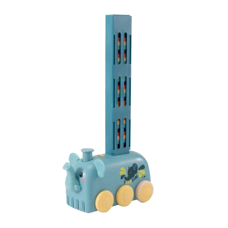 Automatic Domino Train Toy – Stacking Block Set for Brain Development