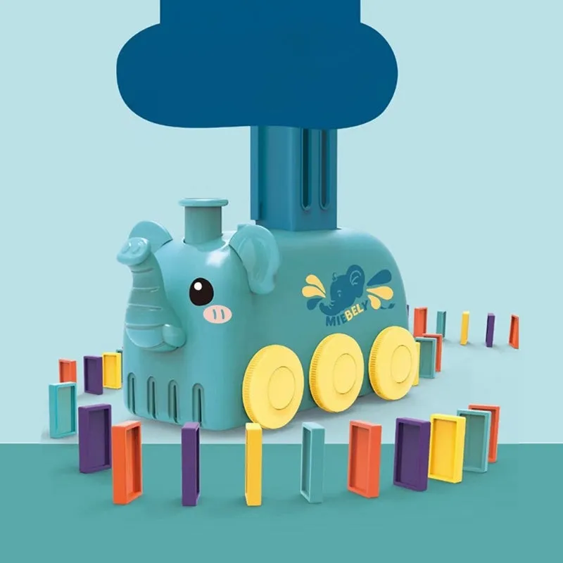 Automatic Domino Train Toy – Stacking Block Set for Brain Development