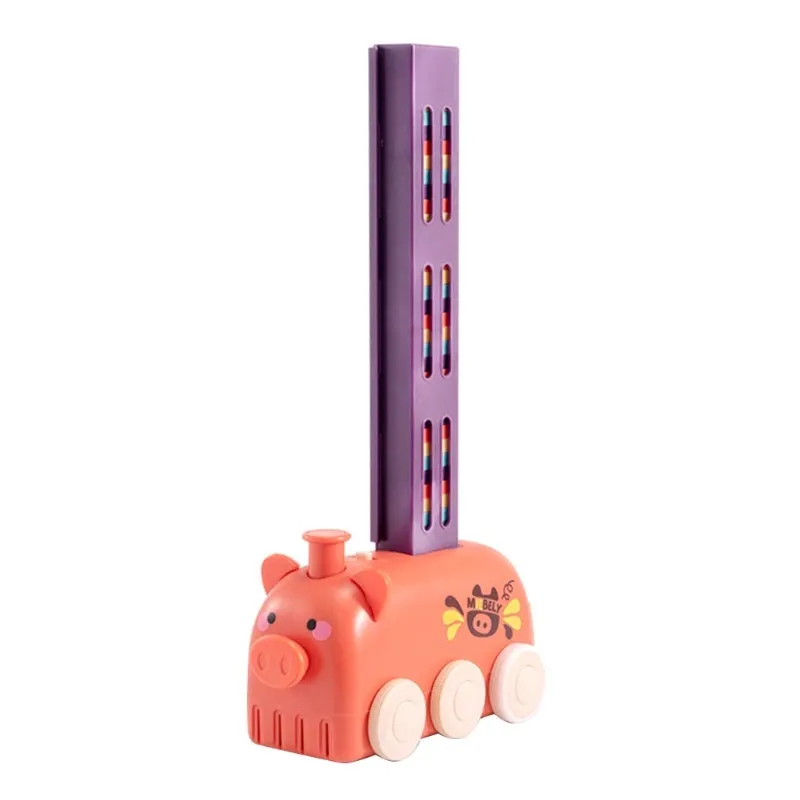 Automatic Domino Train Toy – Stacking Block Set for Brain Development