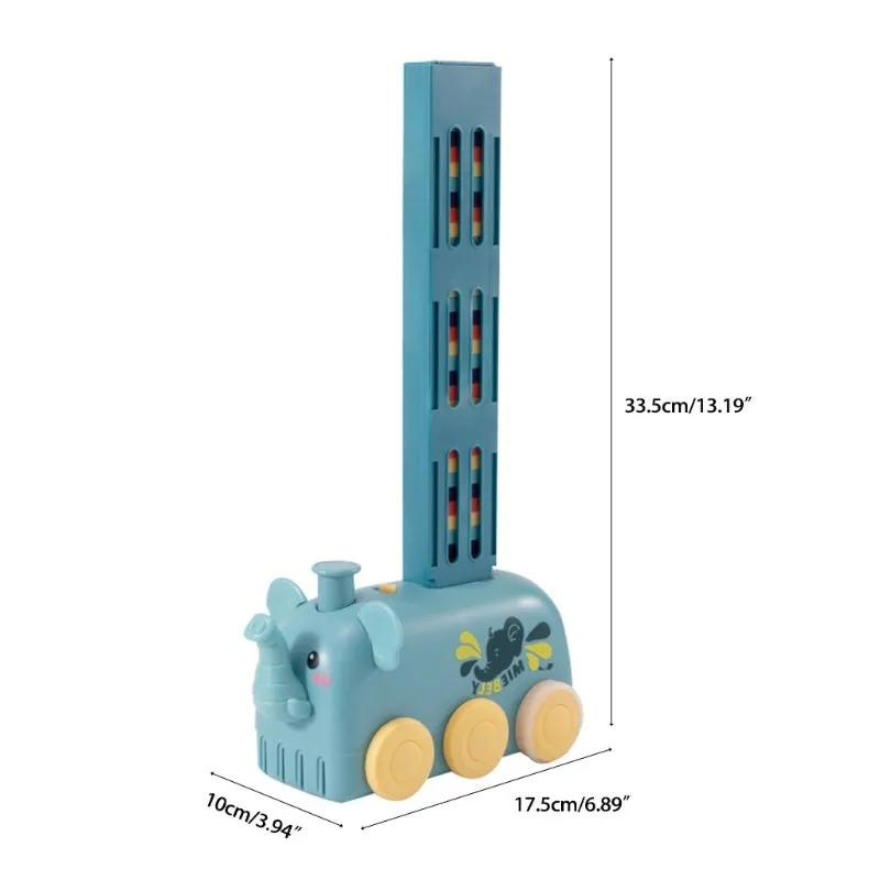 Automatic Domino Train Toy – Stacking Block Set for Brain Development