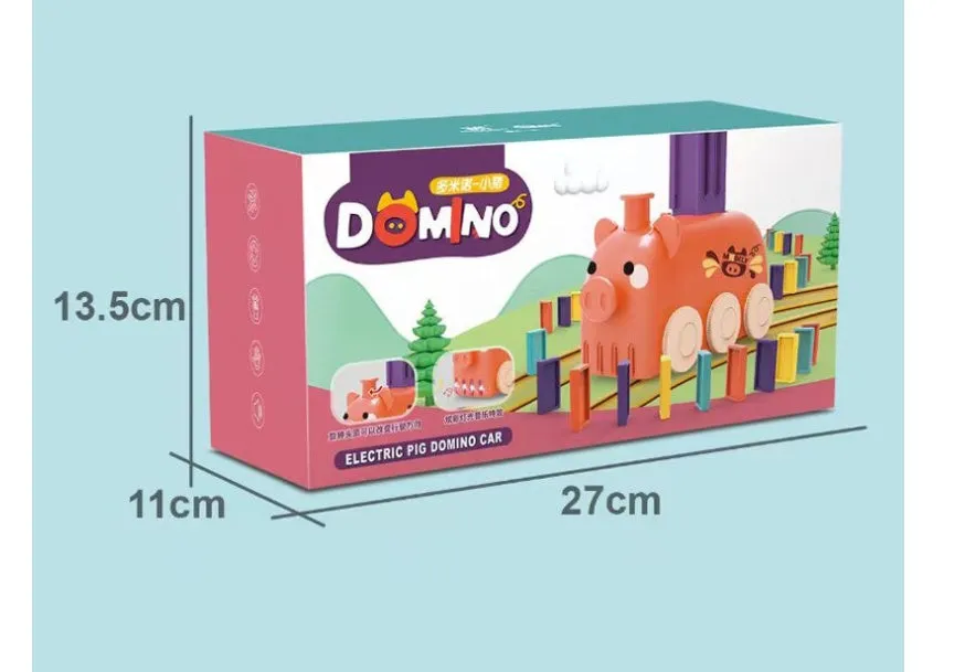 Automatic Domino Train Toy – Stacking Block Set for Brain Development