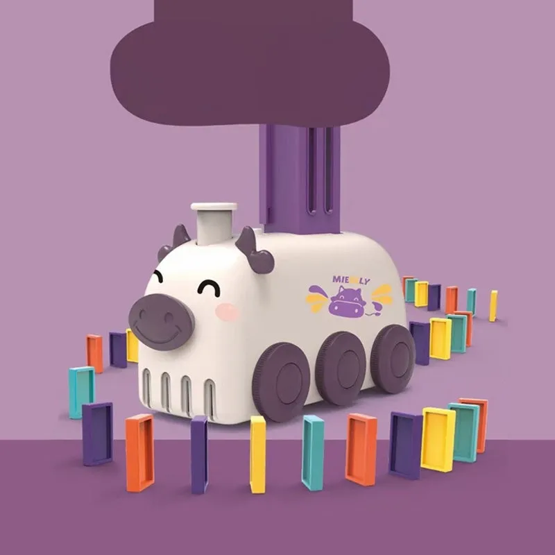 Automatic Domino Train Toy – Stacking Block Set for Brain Development