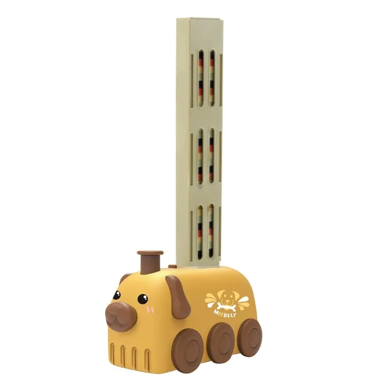 Automatic Domino Train Toy – Stacking Block Set for Brain Development