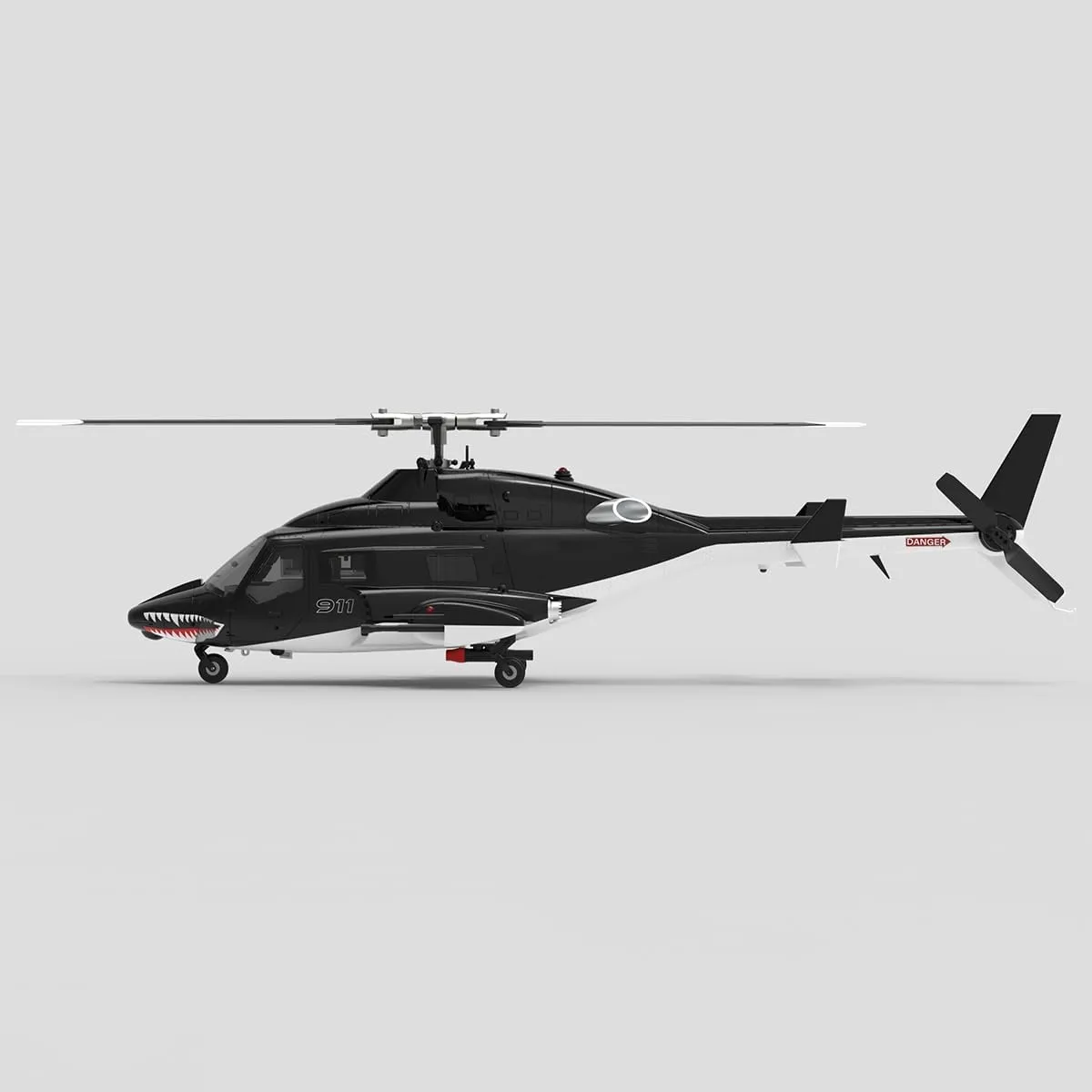 AW-911 Air - Wolf 1/34 Scale Flybarless RC Helicopter Model, 2.4G 9CH with 6G/3D Stunt Mode and GPS Positioning, RC Aircraft, Gifts for Boys Girls (RTF Version/Mode 1/Mode 2 Switchable)