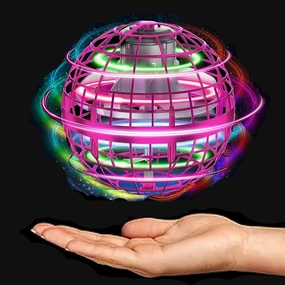 Awesome Flying Orb Ball Toy; Upgraded Gorgeous Boomerang Hover Galaxy Ball. Levitating Hand Controlled Orb. Cool Toys as Gifts for 6 7 8 9 10  Year Old Boys Girls & Adults. (Purple)