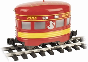 Bachmann Trains - EGGLINER Powered Track Vehicle - FIRE Rescue - Large G Scale