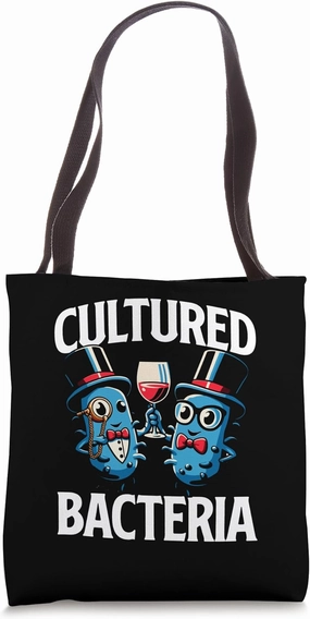 Bacteria Microbiology Biology Science Punny Microbiologist Tote Bag