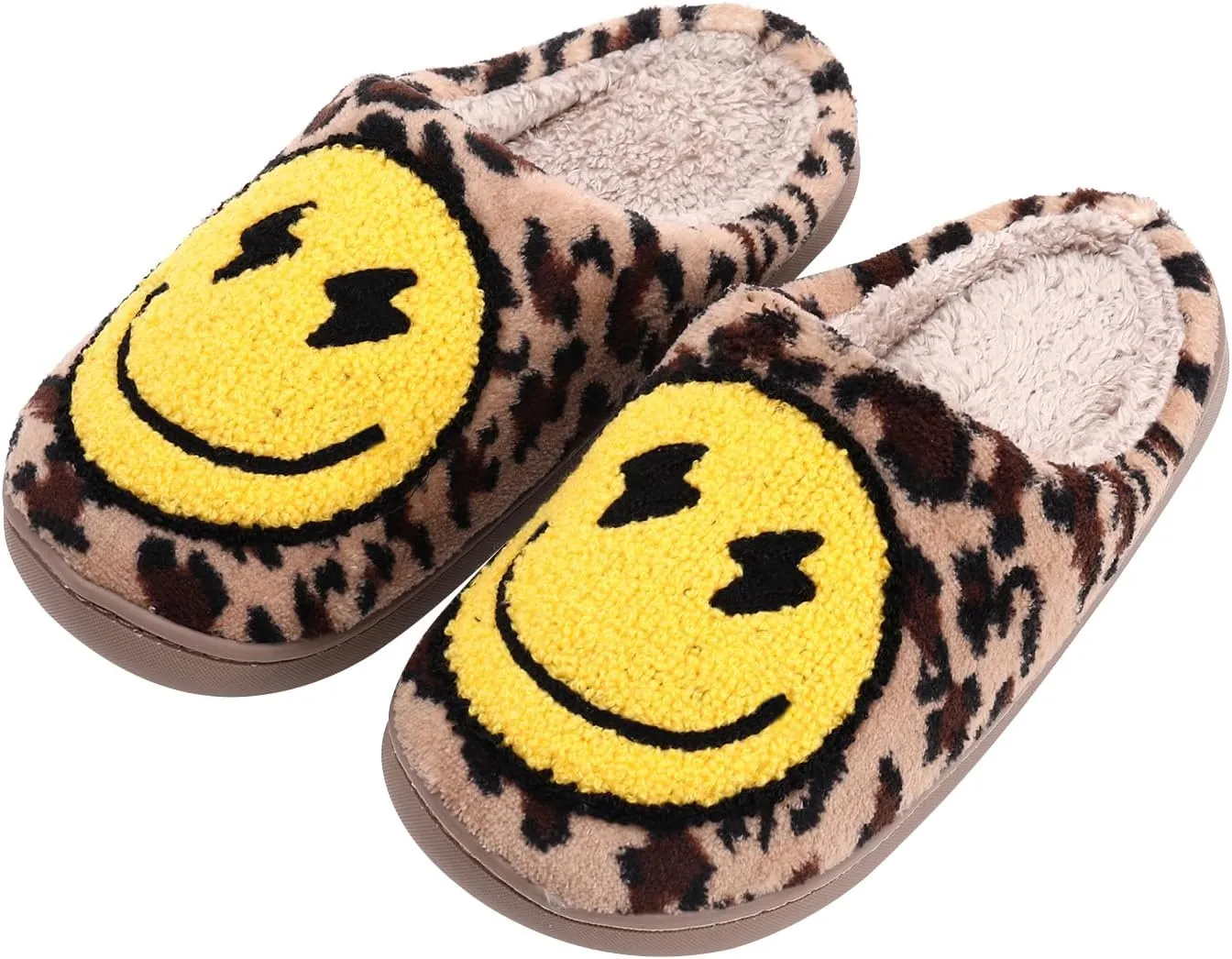 Bad Cute Bunny Slippers for Women Men Soft Fuzzy Slippers Warm Cozy Love Heart Slippers Plush Slip-On House Slippers