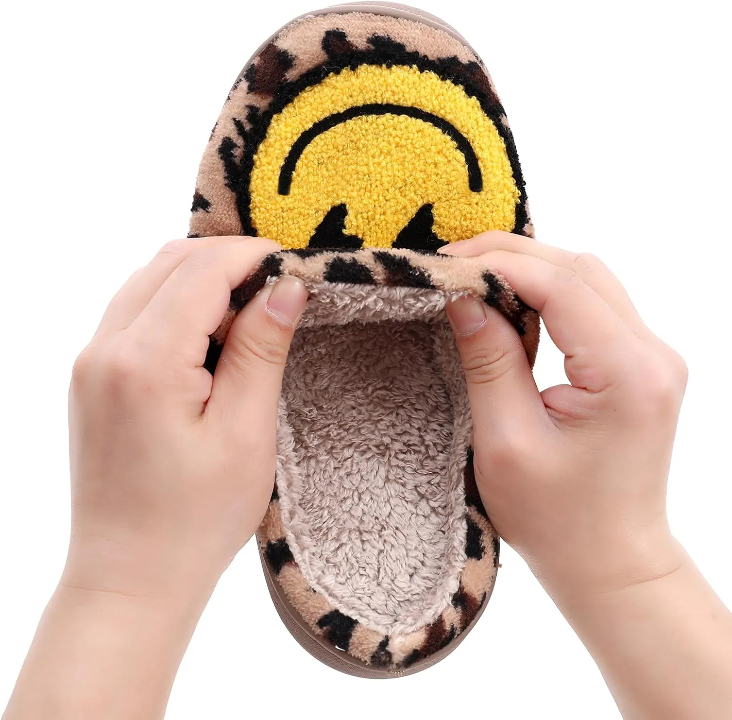Bad Cute Bunny Slippers for Women Men Soft Fuzzy Slippers Warm Cozy Love Heart Slippers Plush Slip-On House Slippers