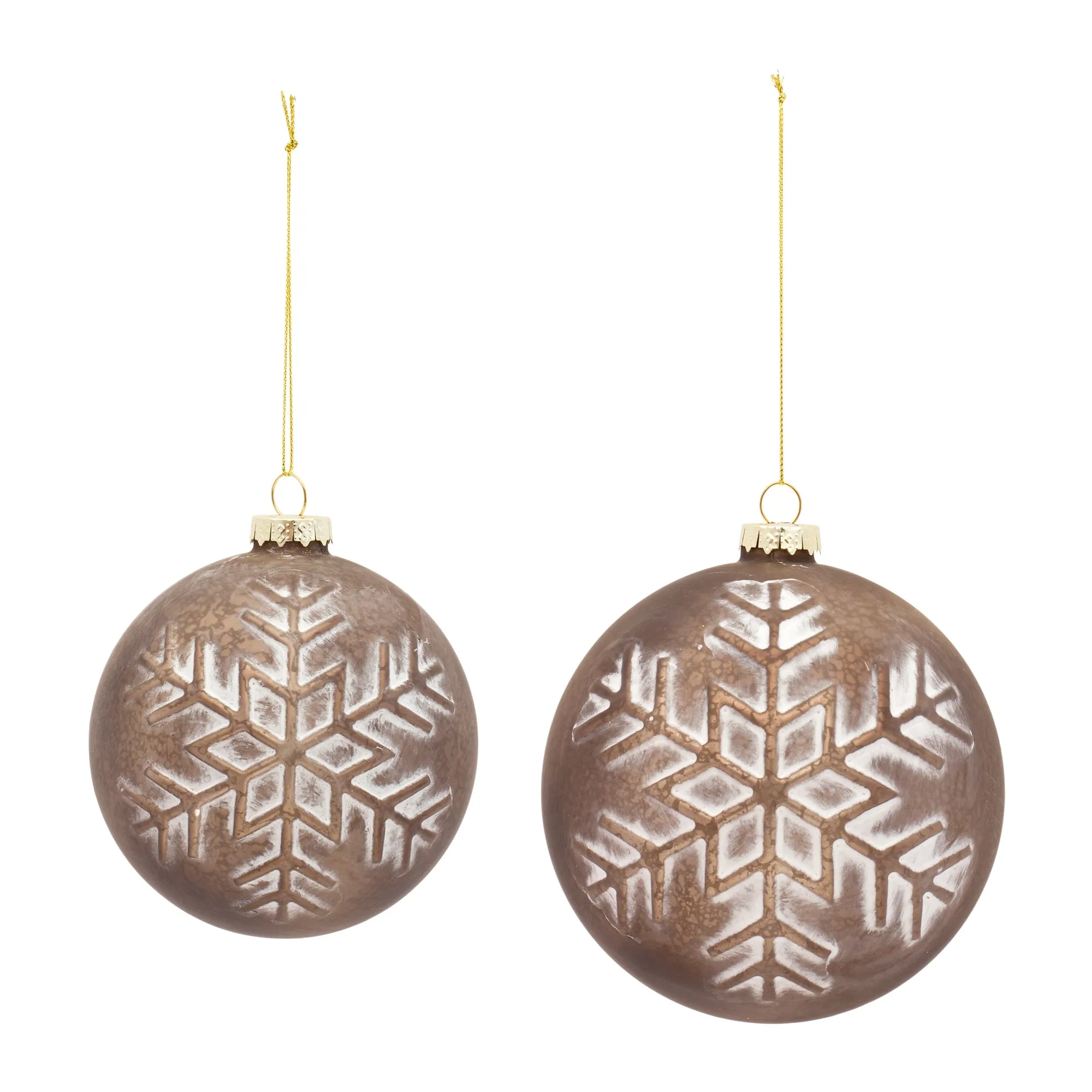 BALL ORNAMENT 4"H GLASS