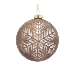 BALL ORNAMENT 4"H GLASS