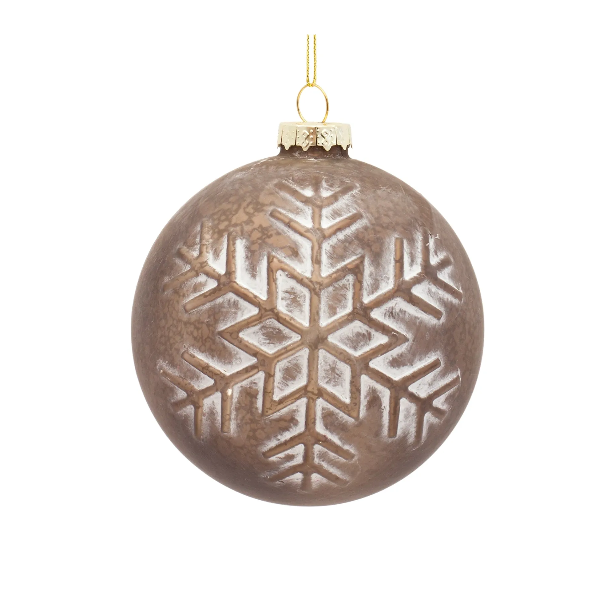 BALL ORNAMENT 4"H GLASS