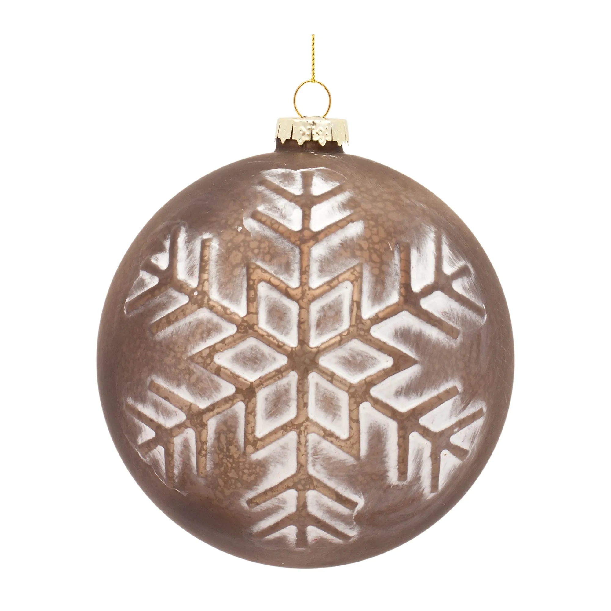 BALL ORNAMENT 4"H GLASS