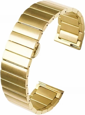 Bamboo Stainless Steel Strap 20mm 22mm Solid Precision Steel Metal Wristband Smart Watch Replacement Bracelet Accessories