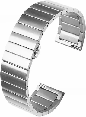 Bamboo Stainless Steel Strap 20mm 22mm Solid Precision Steel Metal Wristband Smart Watch Replacement Bracelet Accessories