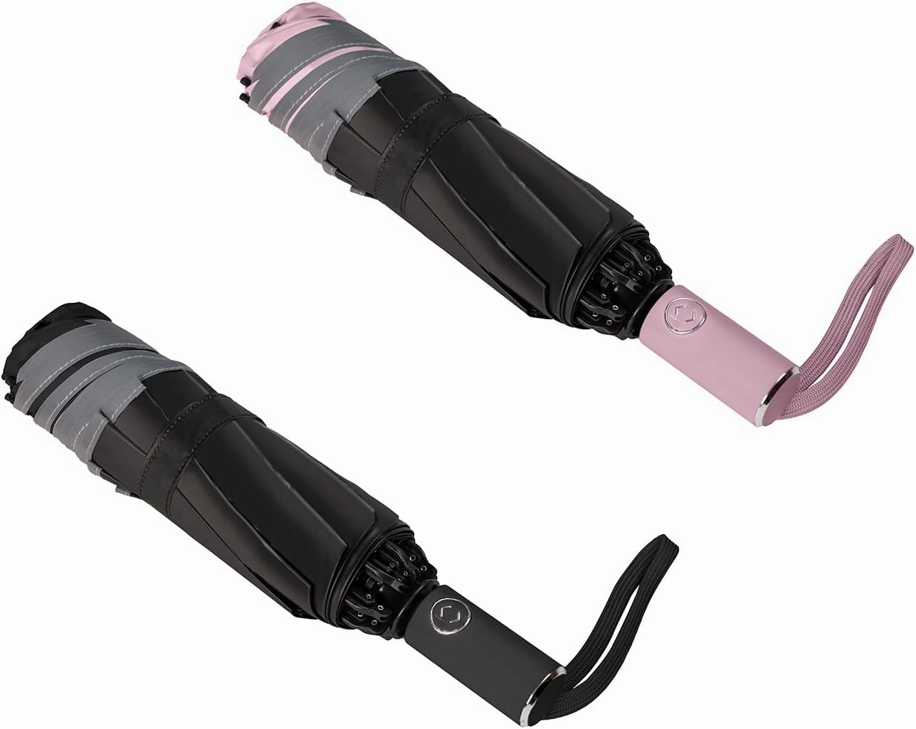 BAODINI Inverted UV Umbrella for Rain and Sun Medium Size UPF 50  Rverse Compact Umbrella Auto Open Close