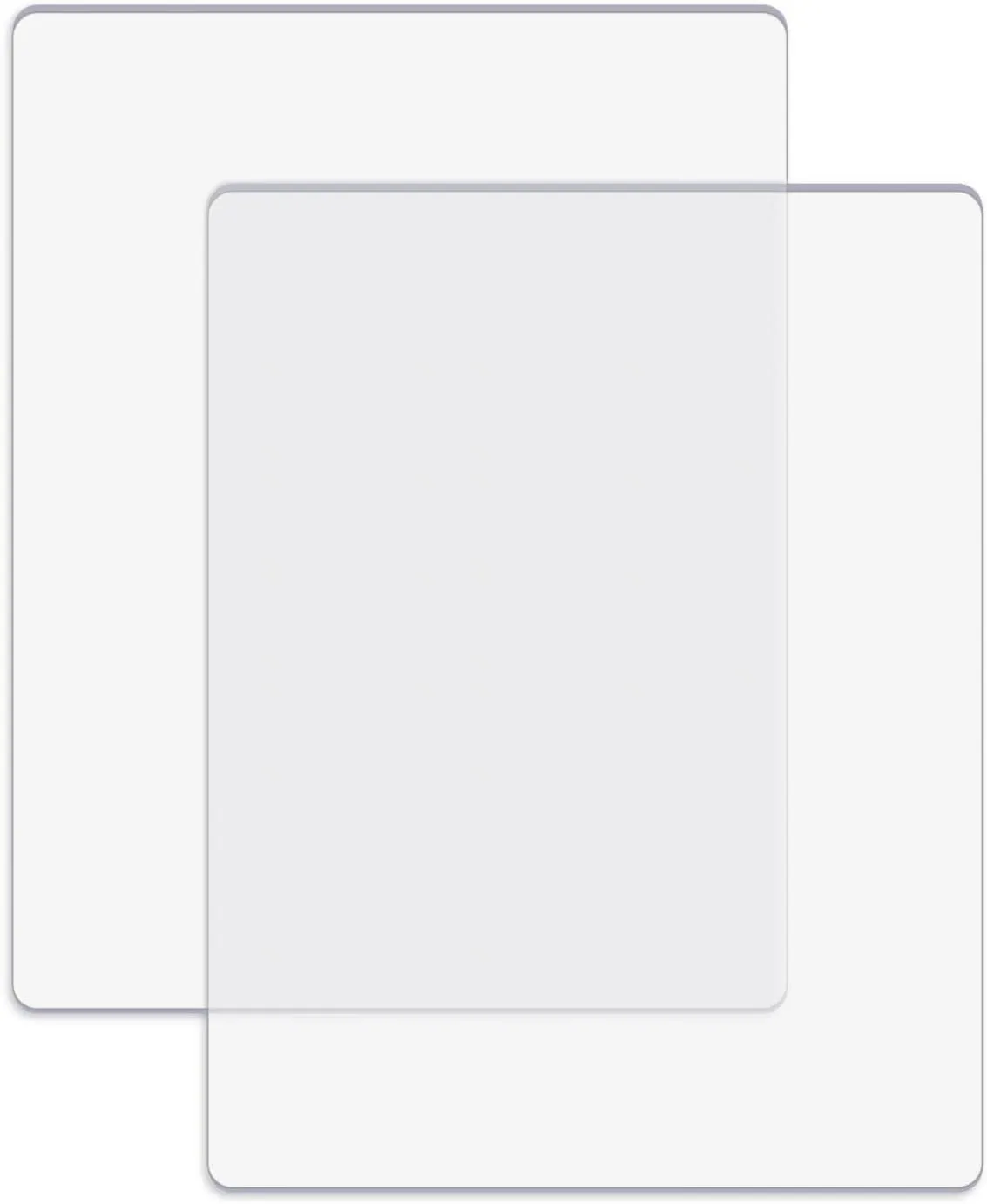 BAOFALI 2 Pcs/1 Pair Standard Cutting Pads for Die Cutting Machine；Clear Polycarbonate Plastic Cutting Plates,Cutting Pads Die Cutting Plates 8 3/4" x 6 1/8" x 1/8 "(22.5 x 15.5 x 0.3 cm)
