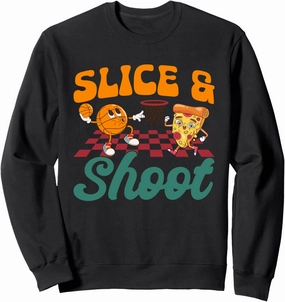 Basketball Pizza Dunk Lovers Food Pizza Sweatshirt
