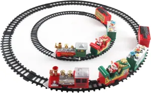 Battery Operated Train Set Toy with Railway Track for Gift