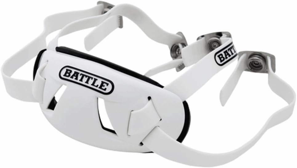 Battle Sports Shell Football Chin Strap - Durable Shell Provides Maximum Protection, Football Helmet Chin Strap with Reinforced Adjustable Strap