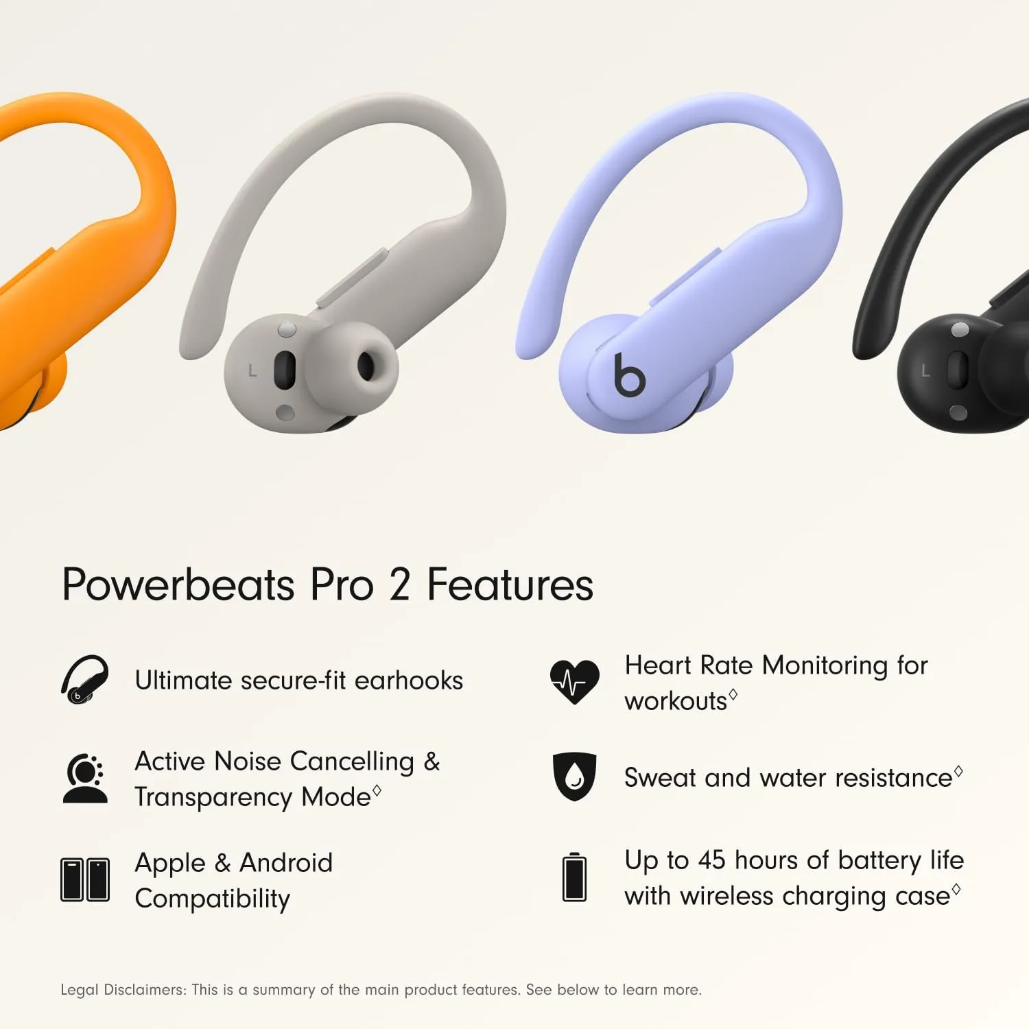 Beats Powerbeats Pro 2 Wireless Bluetooth Earbuds with AppleCare  (2 years) - Quick Sand