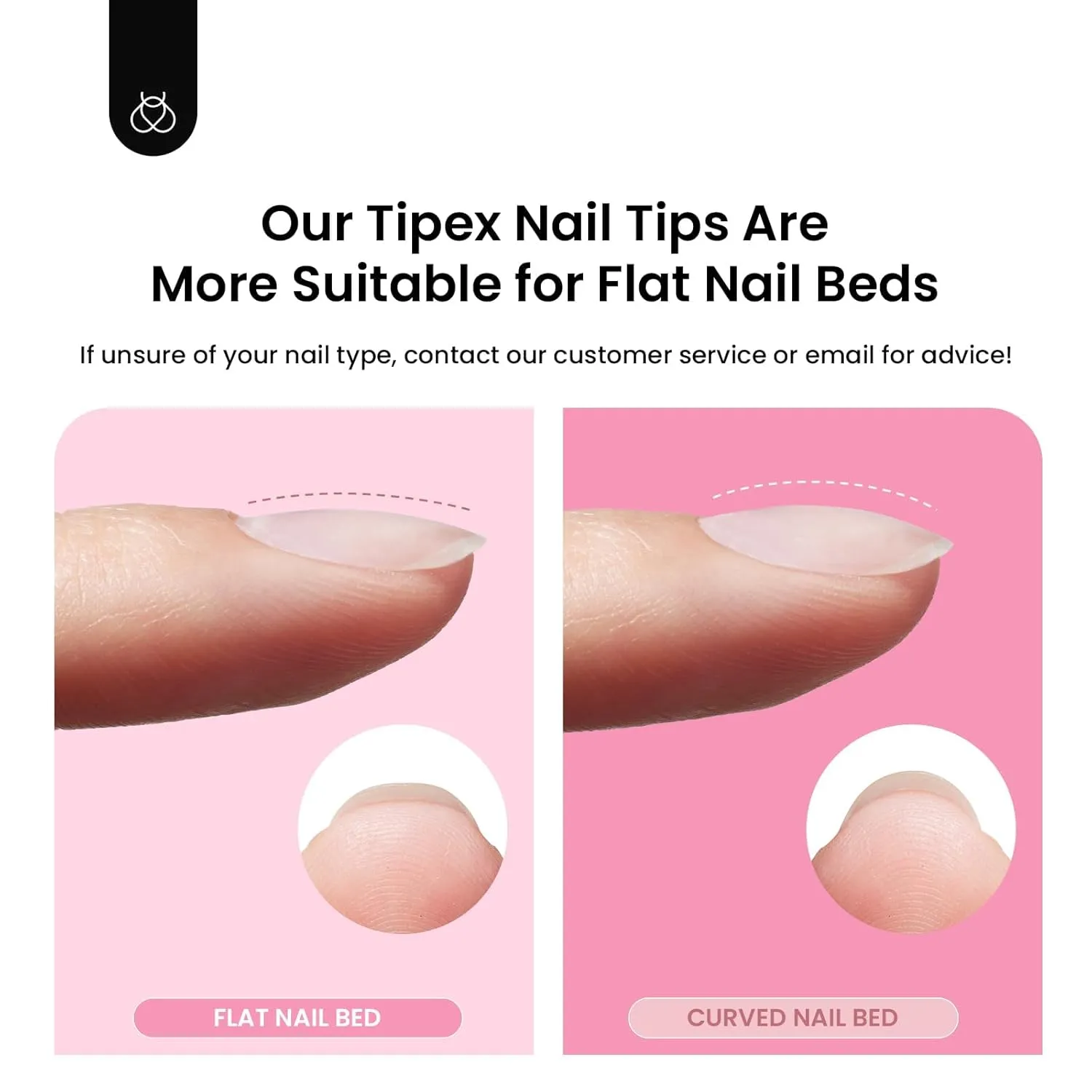 Beetles Tipex Instant Apex Nail Tips Kit, Long Stiletto 224Pcs 16 Sizes Pre-Building & Pre-Etched Thicker Acrylic Nails False Nail Extension with Tipex Nail Glue Mini Nail Lamp for Flat Nails