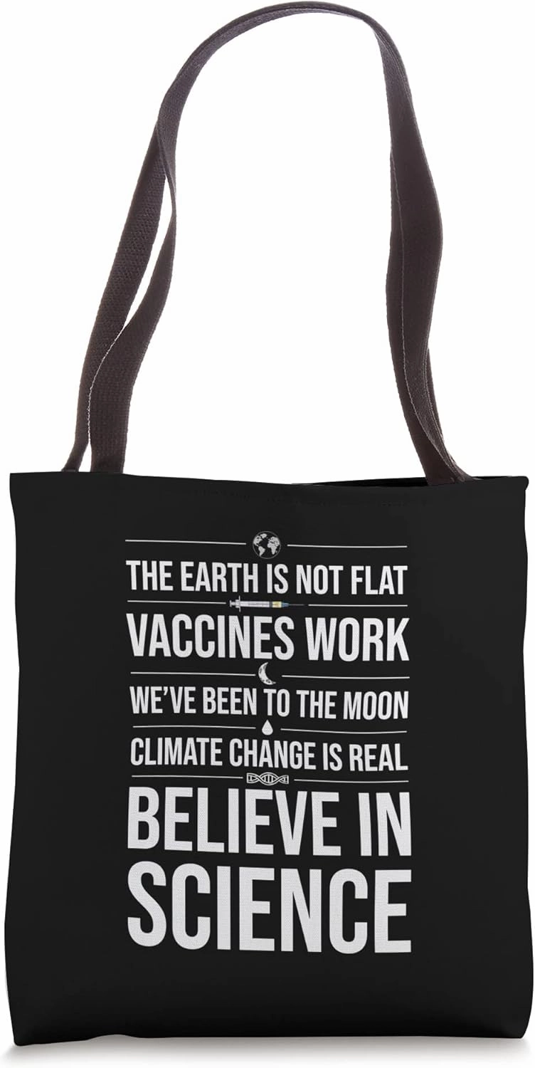 Believe in Evolution of Science Tote Bag
