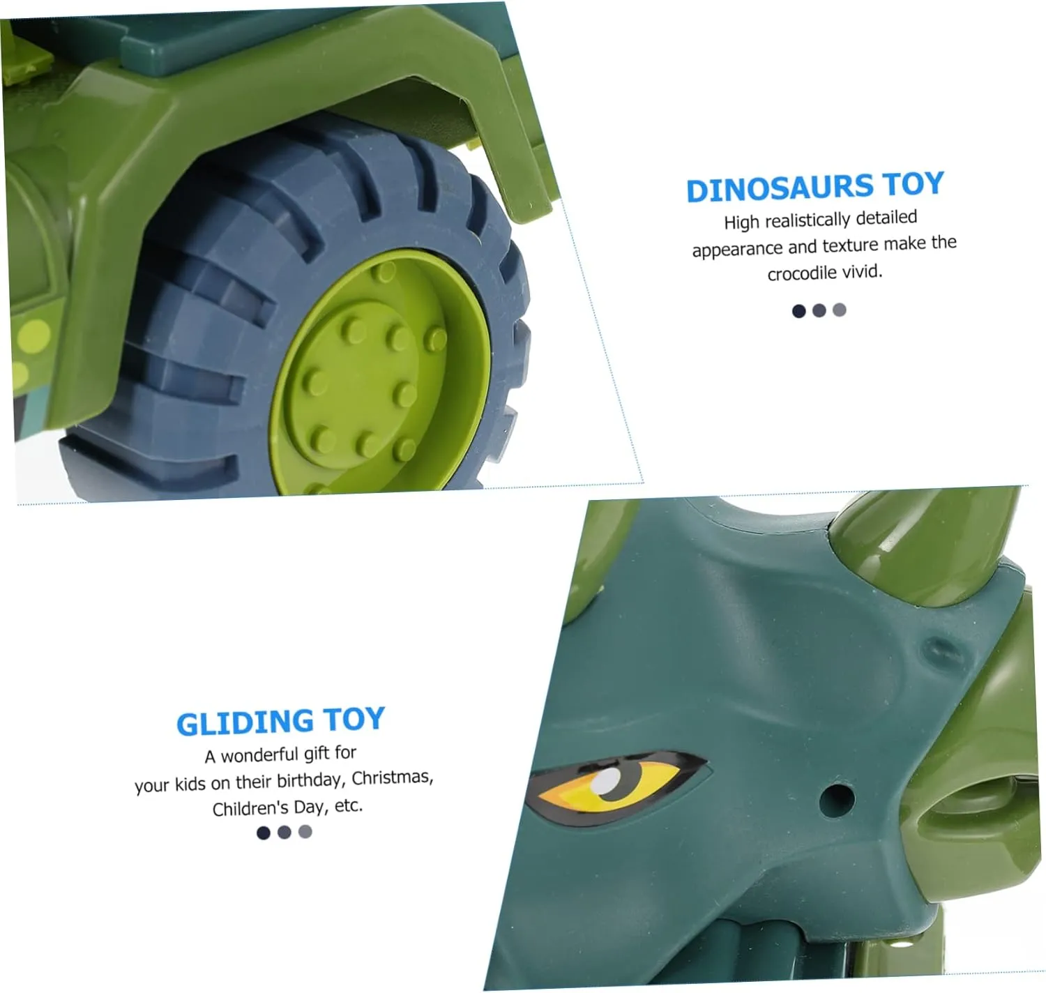 BESPORTBLE 1 Set Cartoon Dinosaur Pull Back Car Plaything for Interactive Fun for Dinosaur Themed Parties No Battery Design Ages
